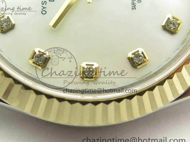 0210 DateJust II 41mm 14K YG Wrapped BP Maker Best Edition White MOP Dial On Jubilee Bracelet A Versatile 3476